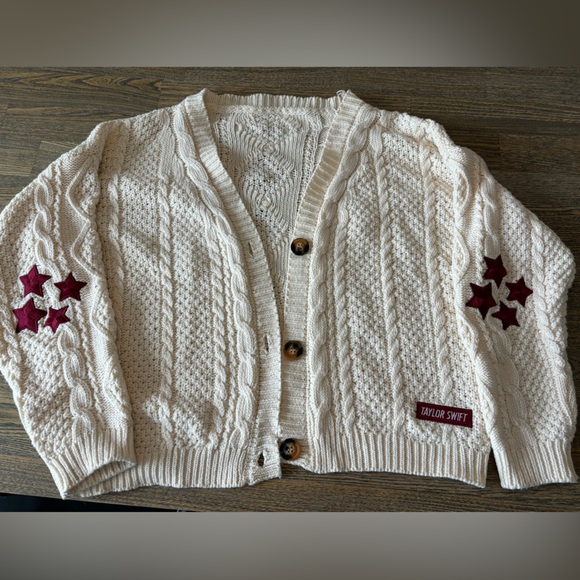 SOLD - Taylor Swift Red Cardigan - Picture 1 of 6